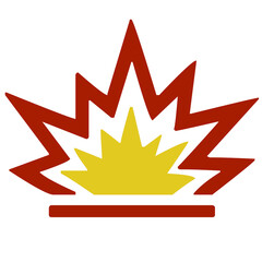 Fototapeta premium explosive illustration PNG transparent