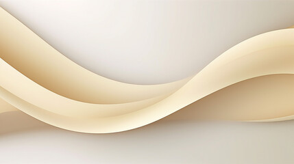 luxury curve golden line on cream shade background