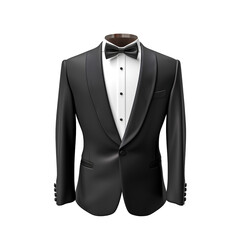 Tuxedo suit on transparent background PNG