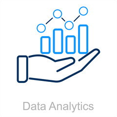 Data Analytics and business icon concept