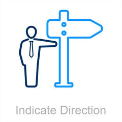 Move and way icon concept