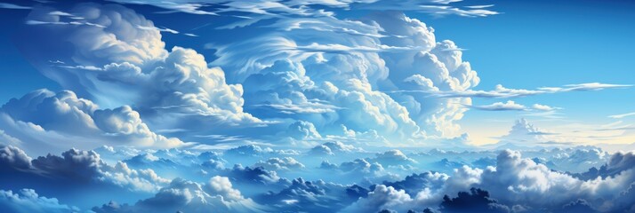 Summer Blue Sky Cloud Gradient Light , Banner Image For Website, Background abstract , Desktop Wallpaper