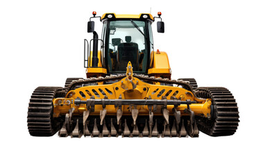 Stunning Rake Tractor Attachment Isolated On Transparent Background PNG.