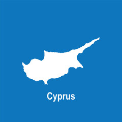 Obraz premium Cyprus map icon