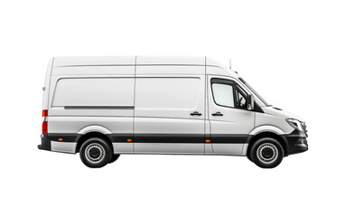 Stunning White Color Van Running Boards Isolated On Transparent Background PNG.