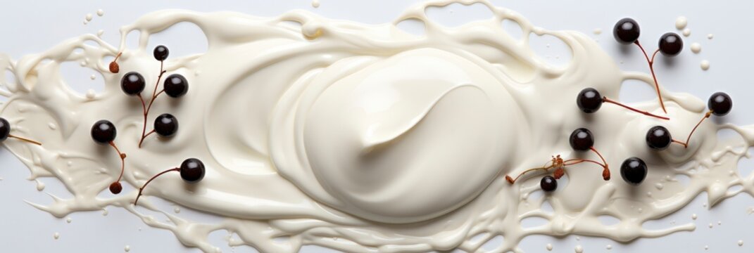 White Foam Cream Texture Cosmetic Cleanser , Banner Image For Website, Background abstract , Desktop Wallpaper