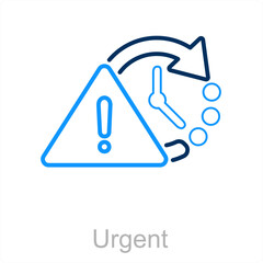 Urgent and alert icon concept