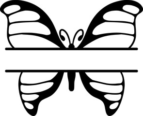 Butterfly Split Monogram
