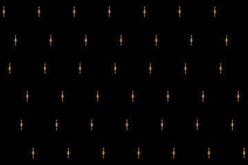 Ornate of vintage style pattern. Design classic of vertical stripes gold on black backgground. Design print for textile, trellis, railling, architecture, interior, fence, textile, wallpaper. Set 95 - obrazy, fototapety, plakaty