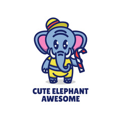 Cute Elephant Logo