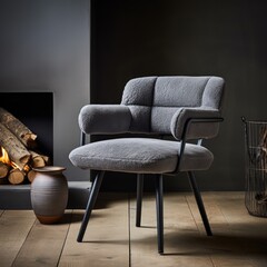 Luxury comfort chair minimal design. Generative AI