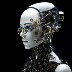 Cyborg Woman Collection - Ai Art Depot