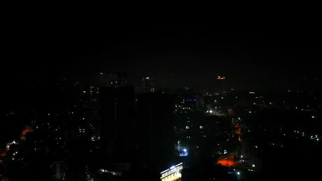 Diwali drone shot kashimira miraroad thane fireworks  jp infra  night birds eye view