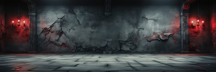 Abstract Image Dark Room Concrete Floor  Banner, Banner Image For Website, Background abstract , Desktop Wallpaper