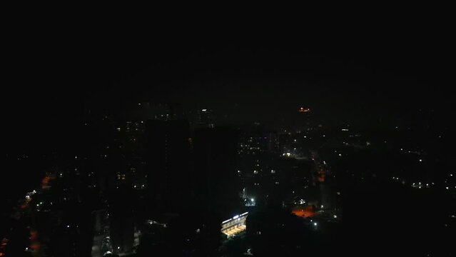 Diwali night drone shot kashimira miraroad thane fireworks