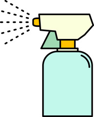 Water spray illustration