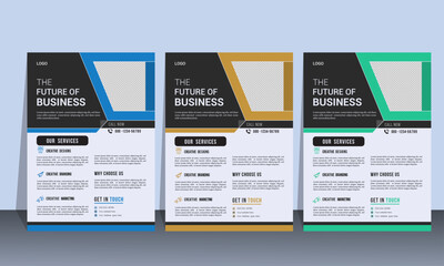 Flyer design template 