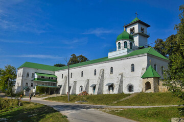 Fototapeta na wymiar Michael Athos Orthodox Monastery building
