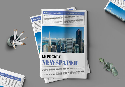 Le Pocket Newspaper  Design Template