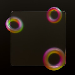 Colorful Glassmorphism Background, for UI design, Web design