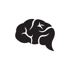 Brain logo icon design vector illustration
