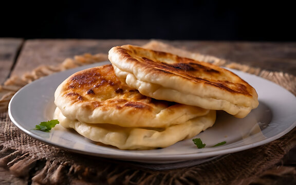 Capture the essence of Frybread in a mouthwatering food photography shot Generative AI