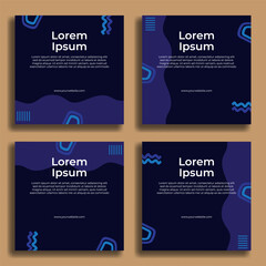 Social media templates. Great for sales promotions, product marketing, banners, flyers, web advertising, internet marketing etc. Vector, Editable