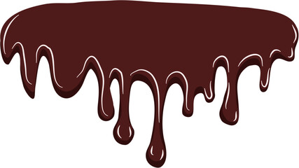 Melted chocolate dripping 