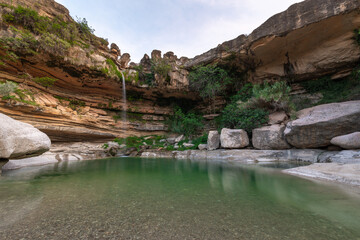 Salt de la Portellada Fall, Teruel in Spain