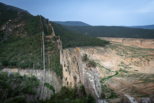 Chinese Wall of Finestres, Huesca province, Aragon, Spain