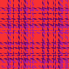 Red Purple Tartan Plaid Pattern Seamless. Check fabric texture for flannel shirt, skirt, blanket
