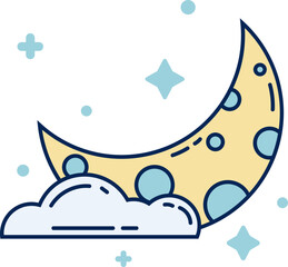 Moon Galaxy Icon