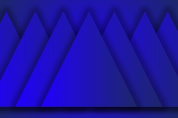 Abstract background with triangular shapes colored with blue gradations