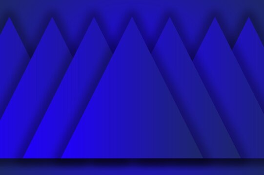 Abstract background with triangular shapes colored with blue gradations