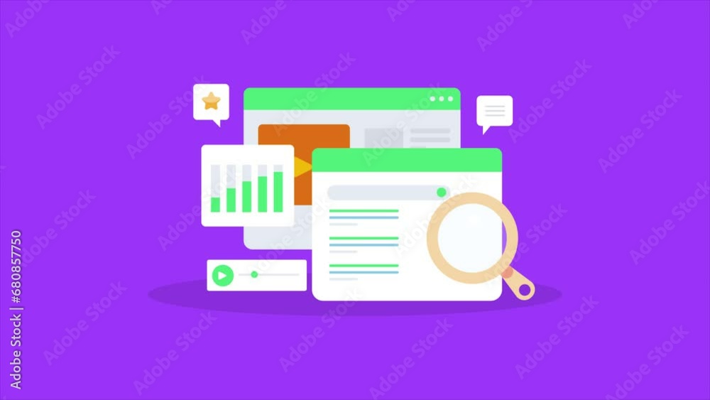Wall mural analytics data on dashboard, optimized content strategy for seo ranking development search engine po