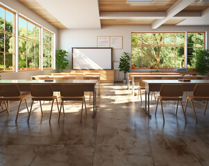 A Classroom with Natural Outside Light