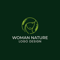 natural woman's logo template