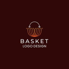 empty basket logo template