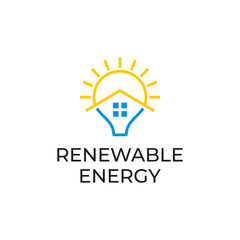 green sustainable energy logo template