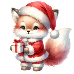 Fox santa, Christmas