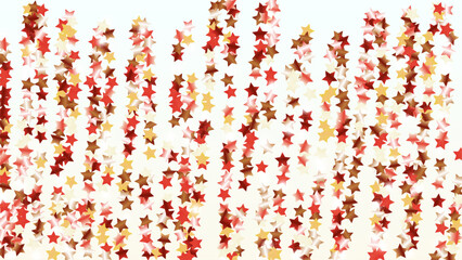 Realistic Background with Confetti of Stars Glitter Particles. Sparkle Lights Texture. Celebration pattern. Light Spots. Explosion of Confetti. Glitter Vector Illustration. Design for Poster.