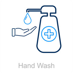Handwash and clean icon concept