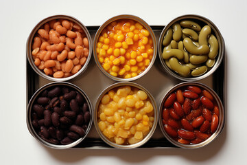 Canned vegetables.