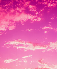 Fototapeta na wymiar pink sky and clouds background