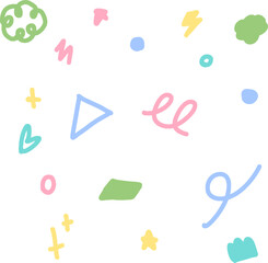 hand drawn abstract organic shape