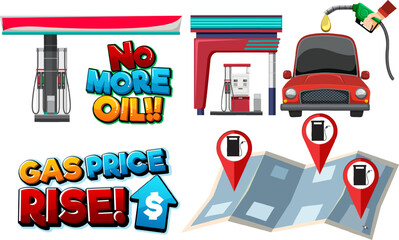 Gas Price Rise and Fuel Station Map