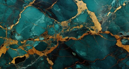 Green Marble Backdrop with Golden Veining.