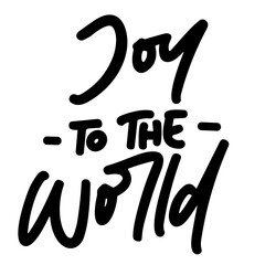 Obraz premium joy world vector lettering. typography. Motivational quote. Calligraphy postcard poster graphic design lettering element. Hand written sign