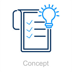 Concept and idea icon concept 