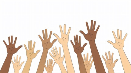 Hands United: A Symbol of Working Together